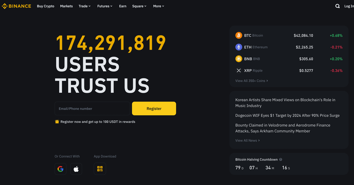 binance-homepage